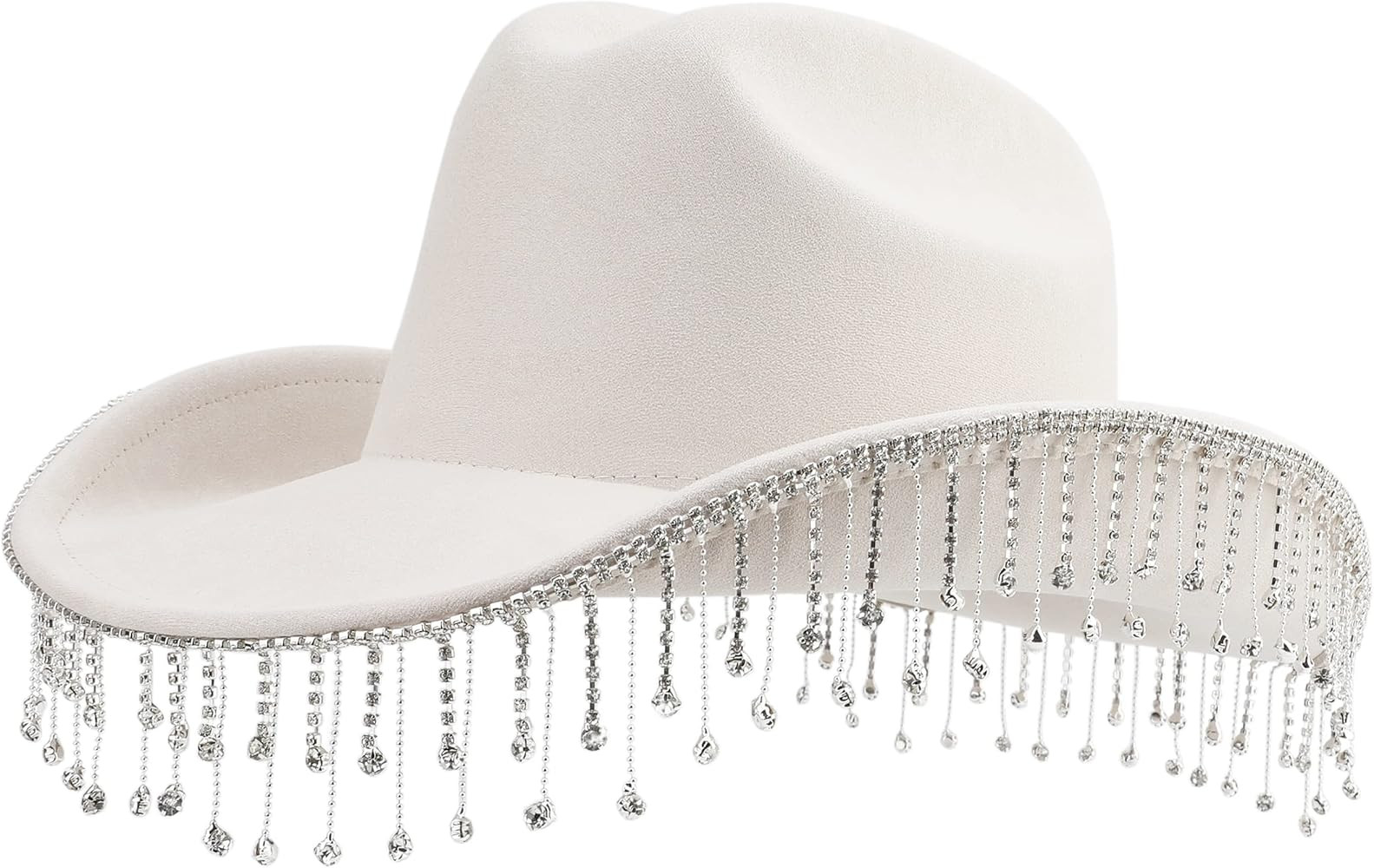 Adult Women Men Cowgirl Felt Wide Brim Costume Western Cowboy Hat | Amazon (US)