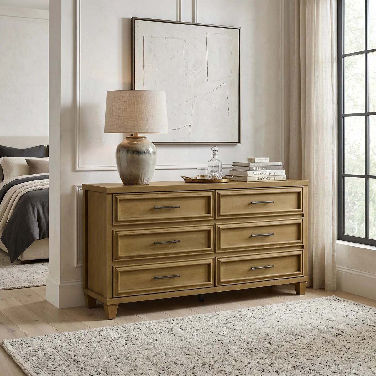 Cashin 54.9" W Traditional Solid Wood 6-Drawer Double Dresser | Wayfair North America