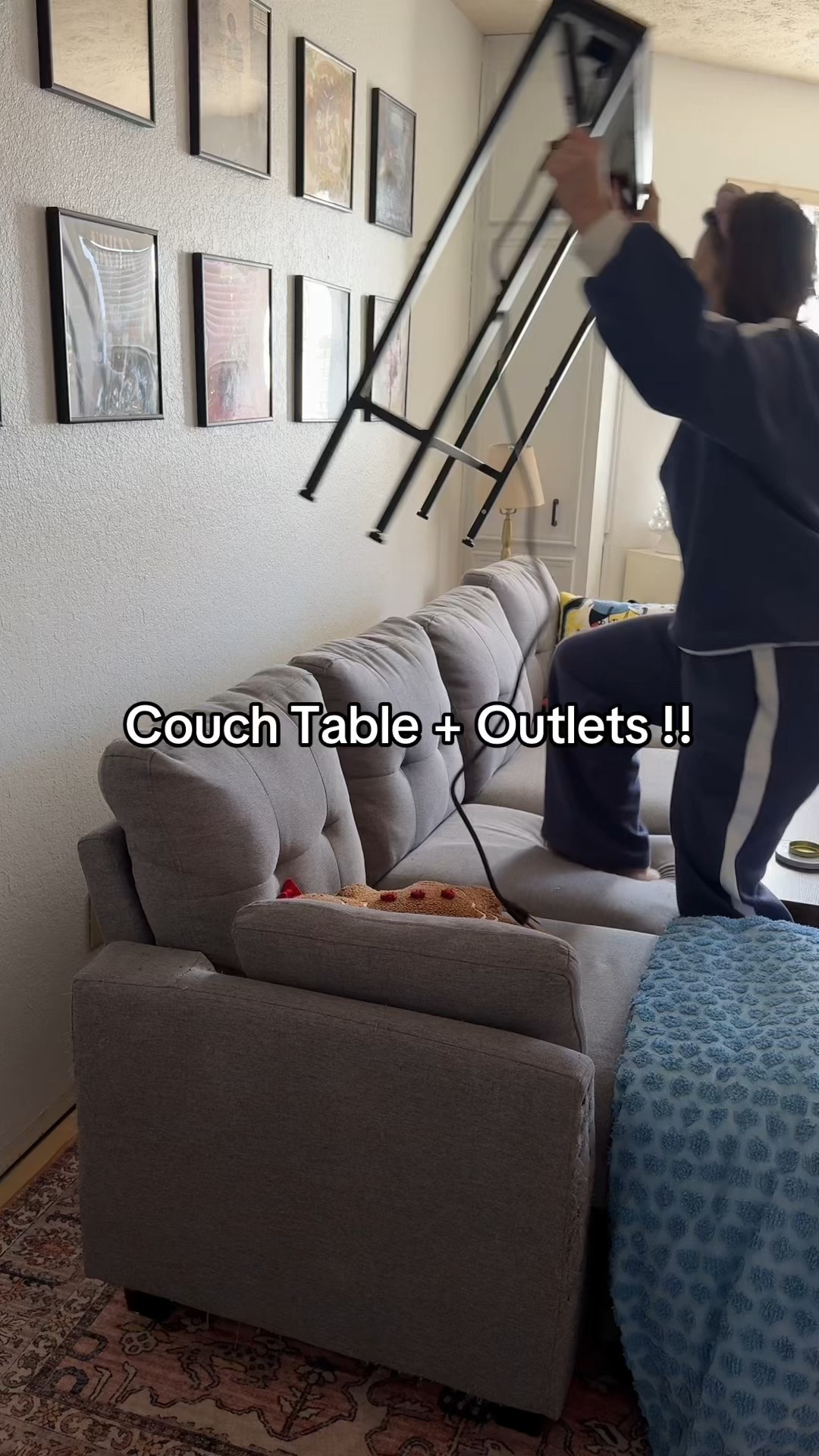 Couch console table for behind your couch and furniture to access your outlet extender , charging station, and gives you storage in your living room and home organization ❤️ #ConsoleTable #CouchTable #Livingroom  #couchtok #OutletExtender 

#LTKHome #LTKSaleAlert #LTKmomlife