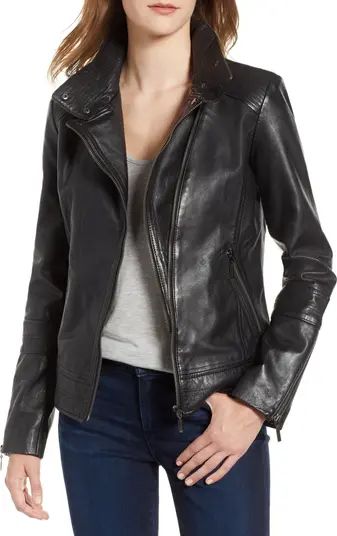 Bernardo Leather Moto Jacket | Nordstrom | Nordstrom