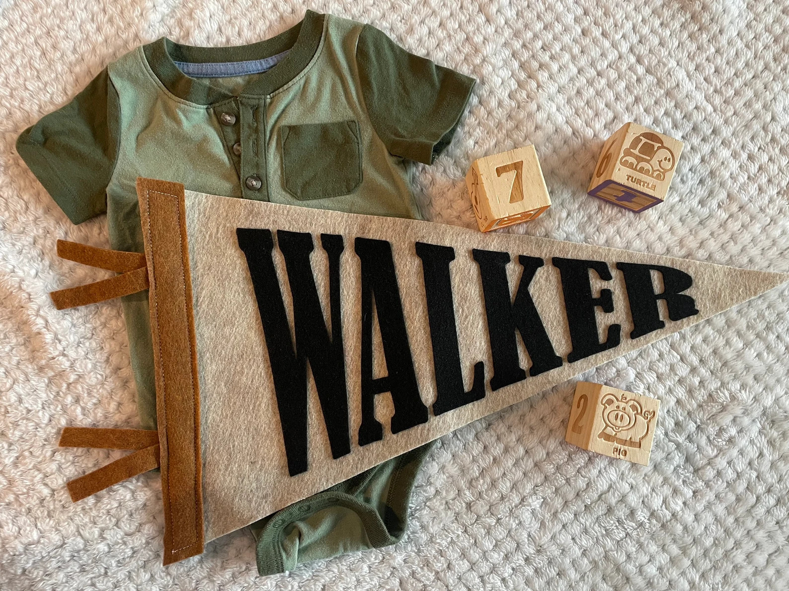 Large Pennant 10x18 | Block Letters Custom Name Felt Banner | Nursery decor, Kids sign, Custom Gi... | Etsy (US)