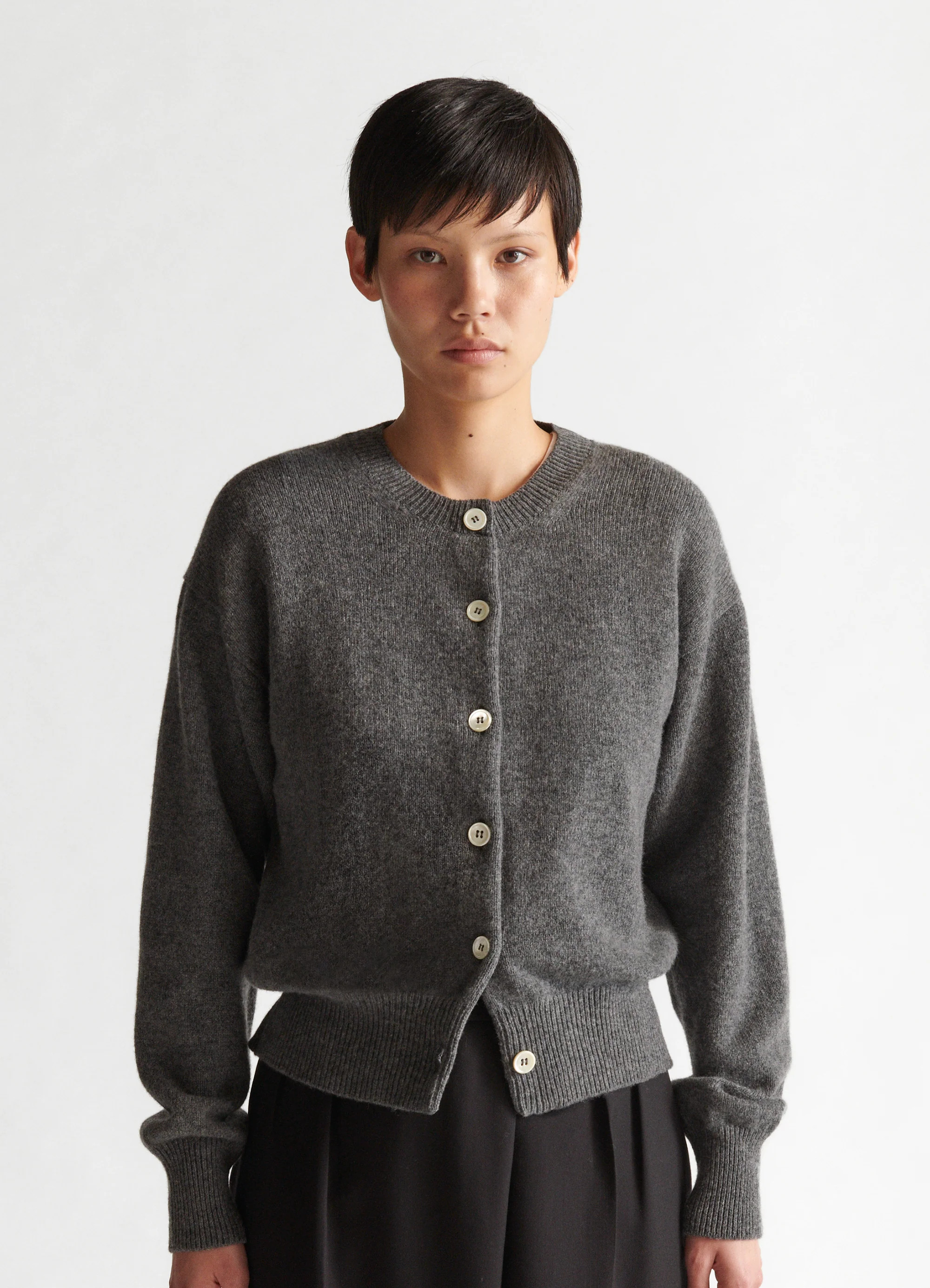 Ada Geelong Crewneck Cardigan | &Daughter