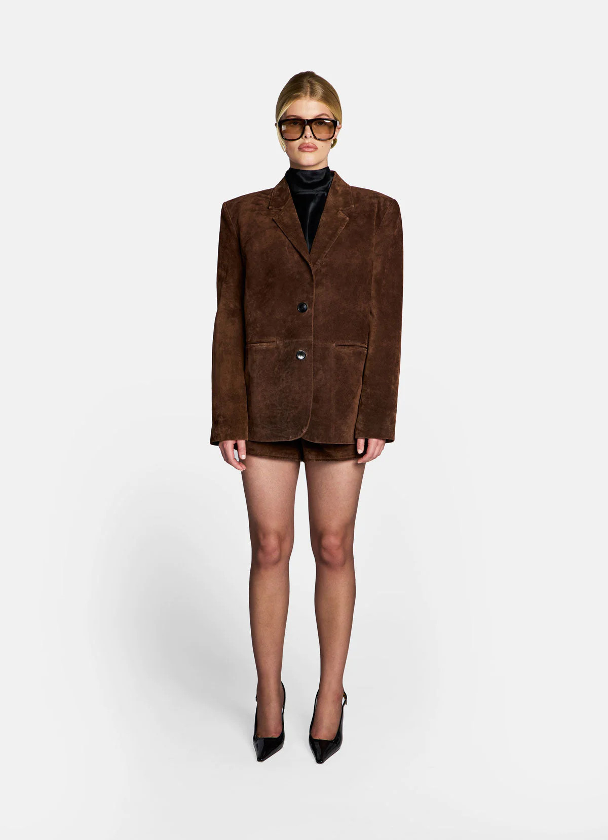 Brown Suede Blazer | DE SAVARY LONDON