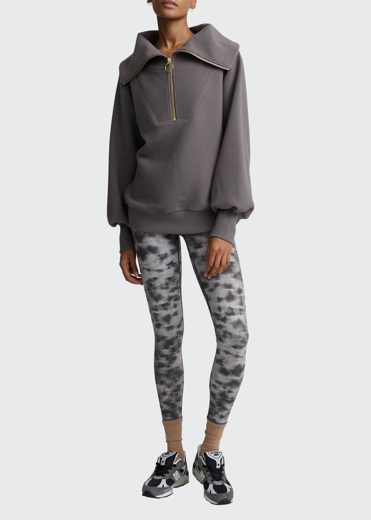 Varley Vine Oversized 1/2-Zip Pullover Sweatshirt | Bergdorf Goodman