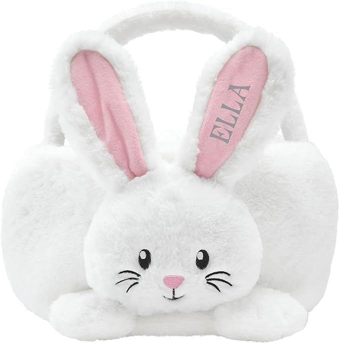 Let's Make Memories Personalized Easter Basket - Plush Bunny - Easter Basket for Kids | Amazon (US)