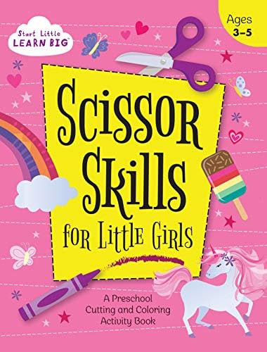 Scissor Skills for Little Girls: A Preschool Cutting and Coloring Activity Workbook for Kids Ages... | Amazon (US)