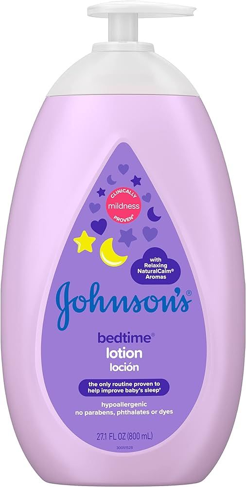 Johnson's Baby Moisturizing Bedtime Baby Body Lotion with Coconut Oil & Relaxing NaturalCalm Arom... | Amazon (US)