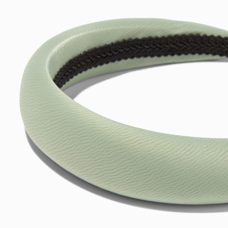 Sage Green Silk Puffy Headband | Claire's (US)