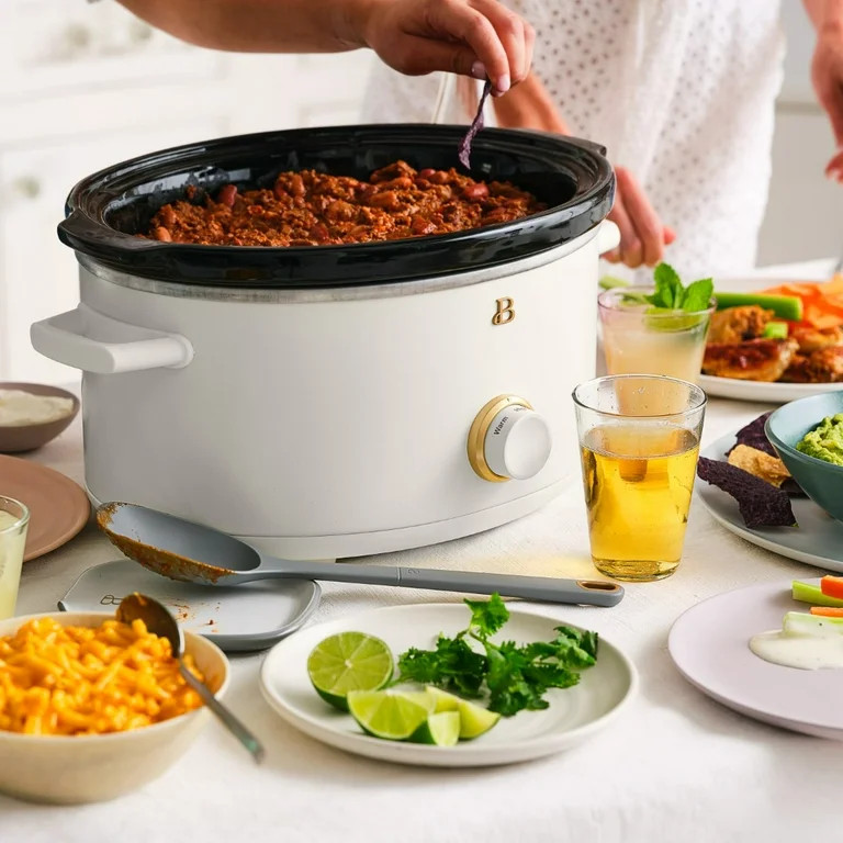 Beautiful 8QT Slow Cooker, White Icing by Drew Barrymore | Walmart (US)