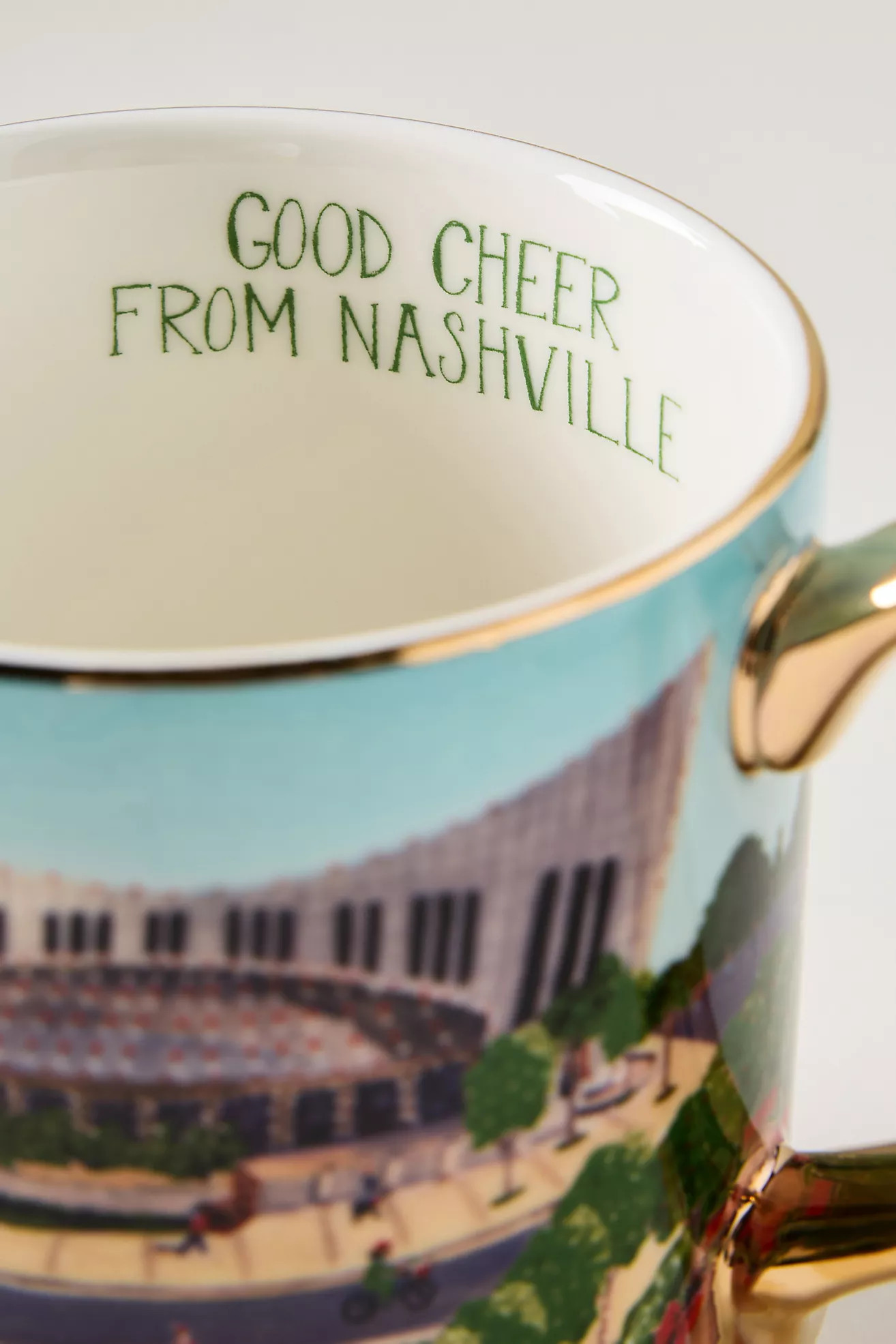 Holiday in the City Stoneware Mug | Anthropologie (US)
