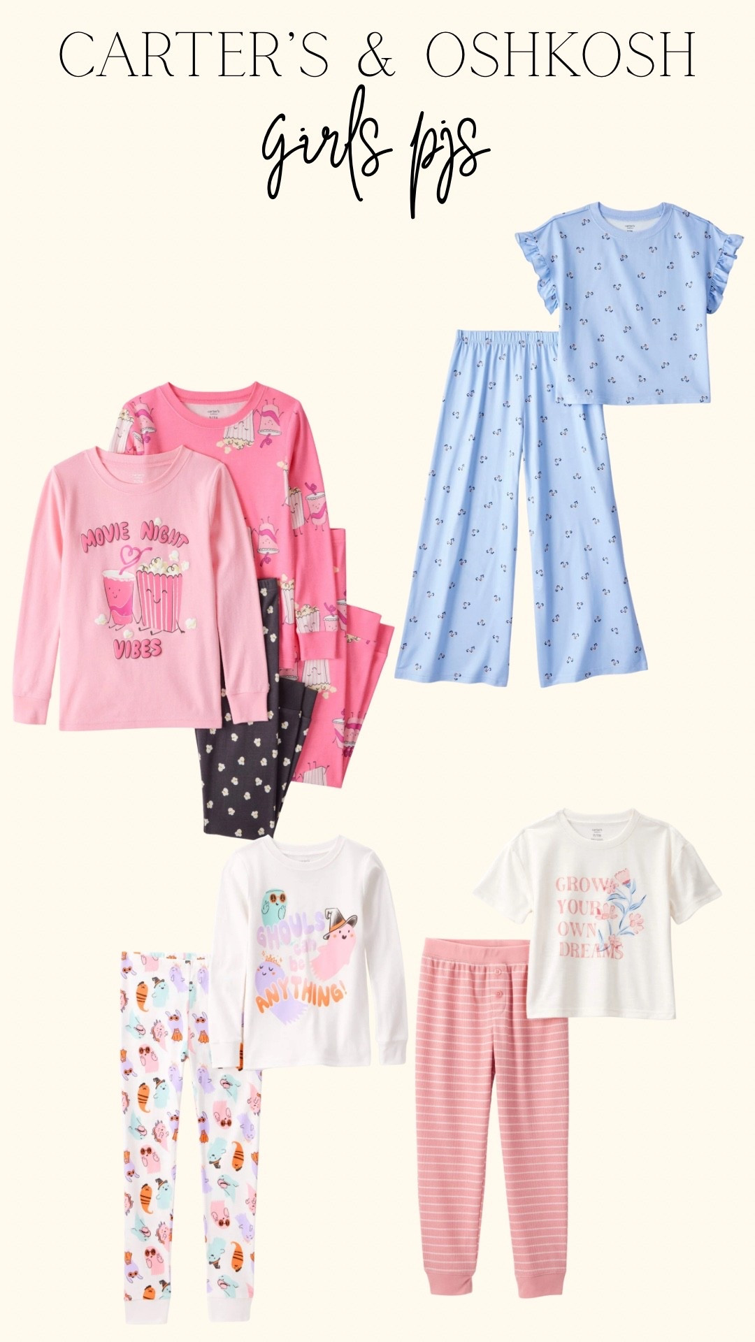 Girls pjs from Carter’s! So many cute pairs! 

#LTKFamily #LTKKids #LTKSeasonal
