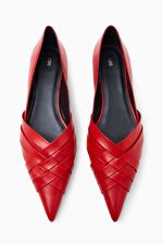 CROSSOVER BALLET FLATS - RED - COS | COS UK