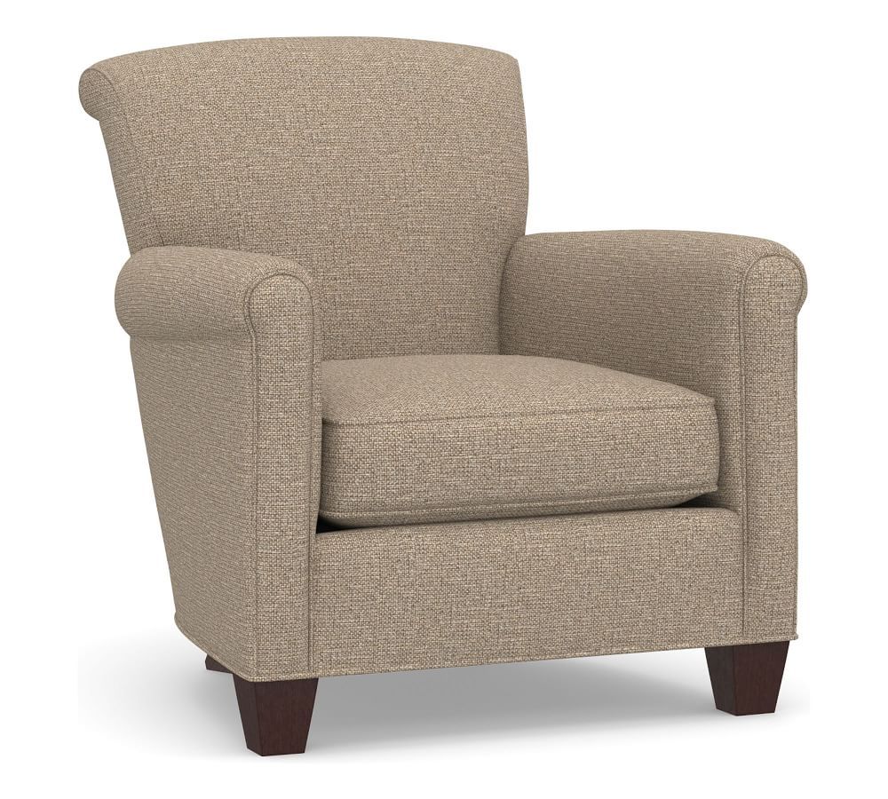 Irving Roll Arm Upholstered Armchair | Pottery Barn (US)