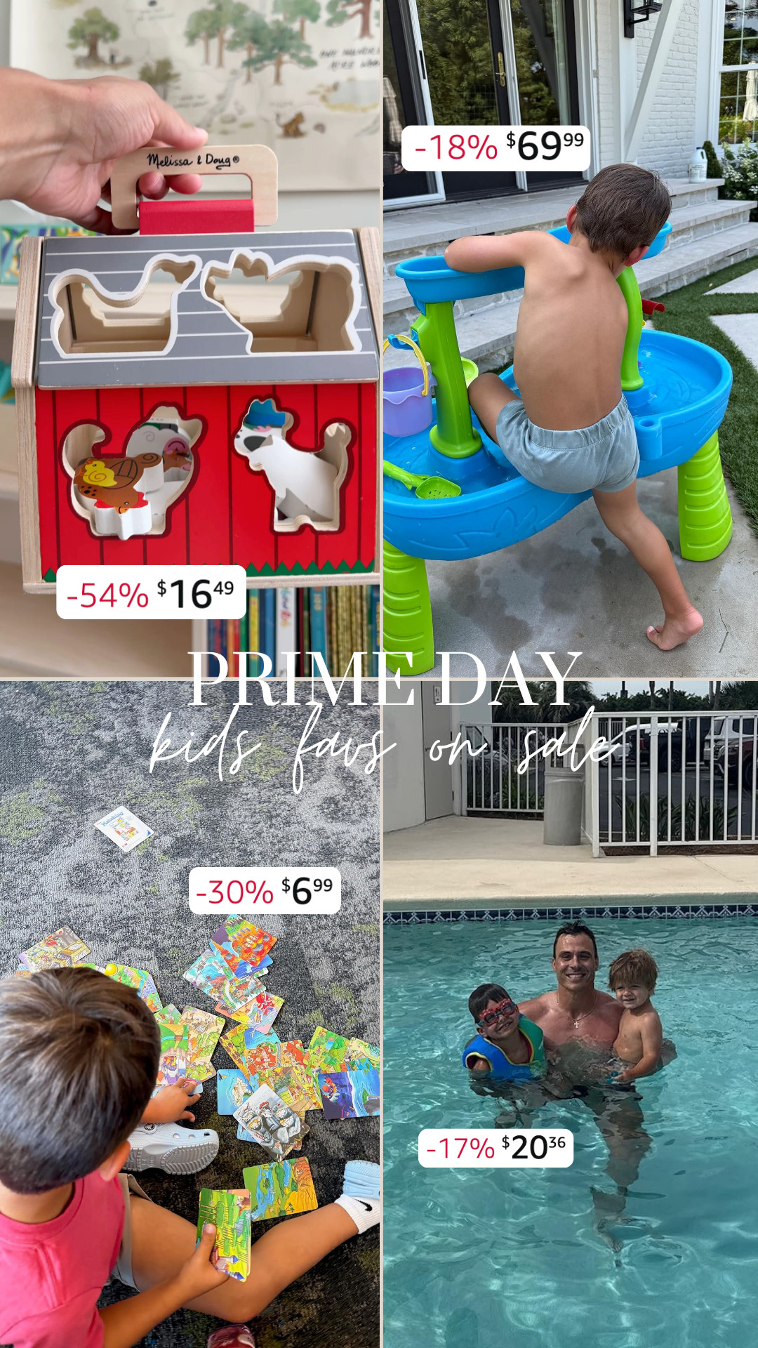 My favs on sale today!

kids picks, kids games on sale, kids gifts, kids prime day sale, prime, amazon, card game, kids toys, pool day, Melissa and Doug, kids floats, Grace White

#LTKmomlife #LTKSaleAlert #LTKKids