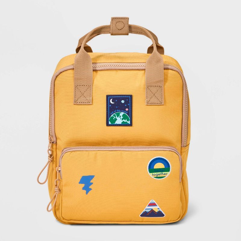 Toddler Boys&#39; 11.5&#39;&#39; Patches Mini Backpack - Cat &#38; Jack&#8482; Yellow | Target