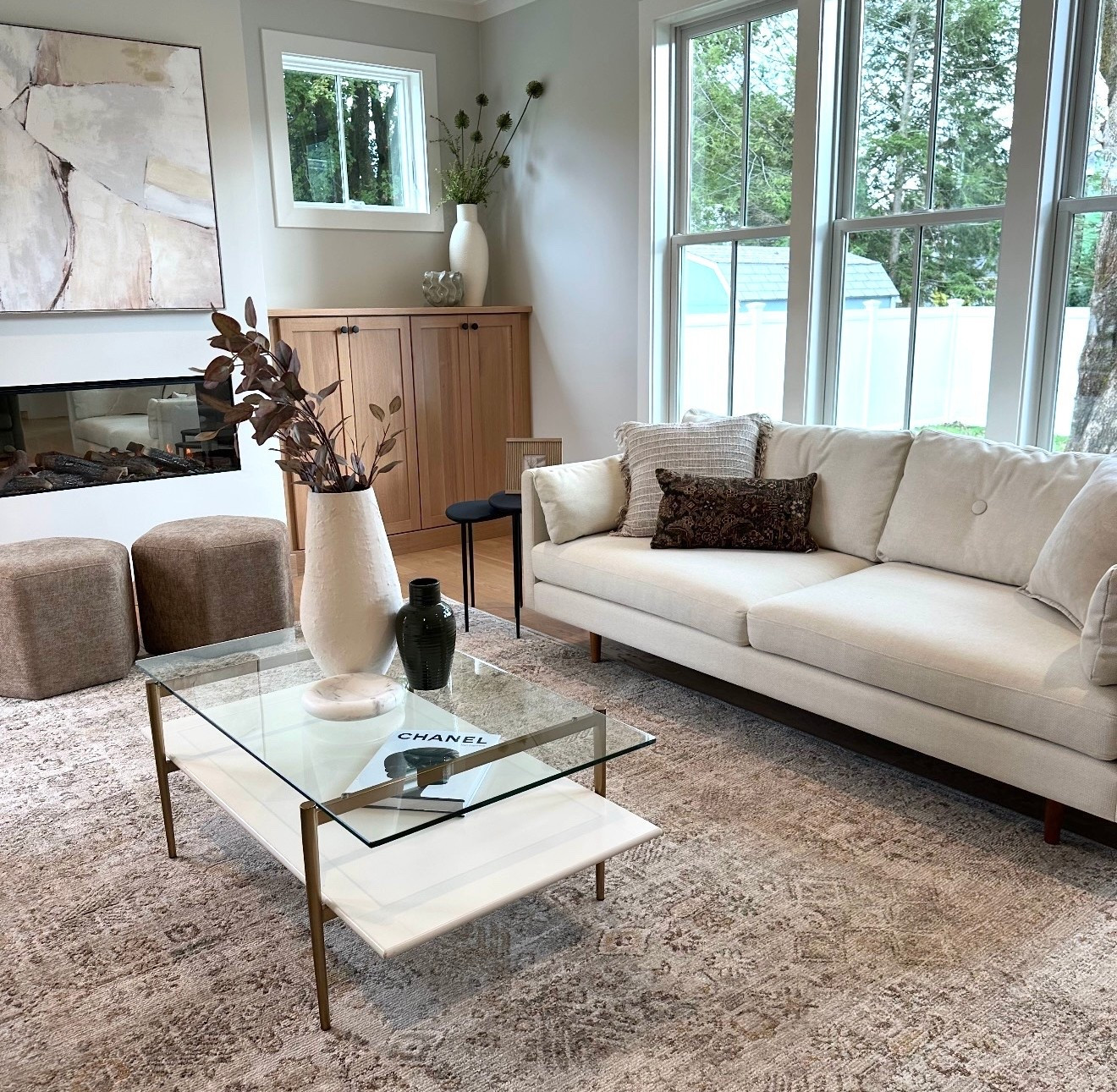 Layered neutrals, soft textures, and a touch of warmth — this modern living room is my happy place 🤍
Shop the look: #NeutralDecor #ModernLivingRoom #HomeInspo #CozyVibes #LTKHome #LTKDecor #LivingRoomGoals #InteriorDesignInspo #HomeStyle