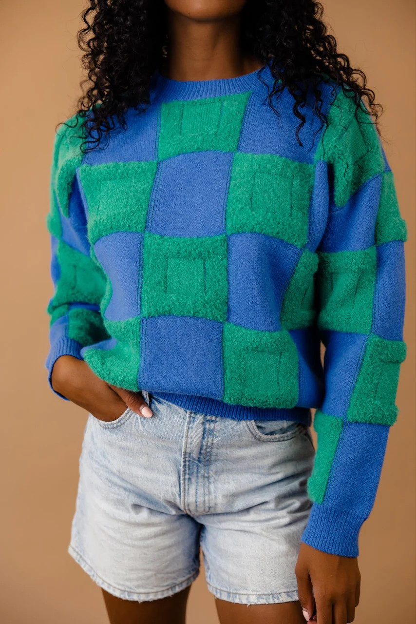 Daydreams Check Sweater | Roolee