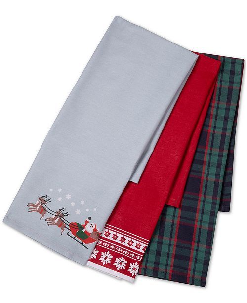 Holiday Kitchen Towels, Set of 3, Created for Macy's | Macys (US)
