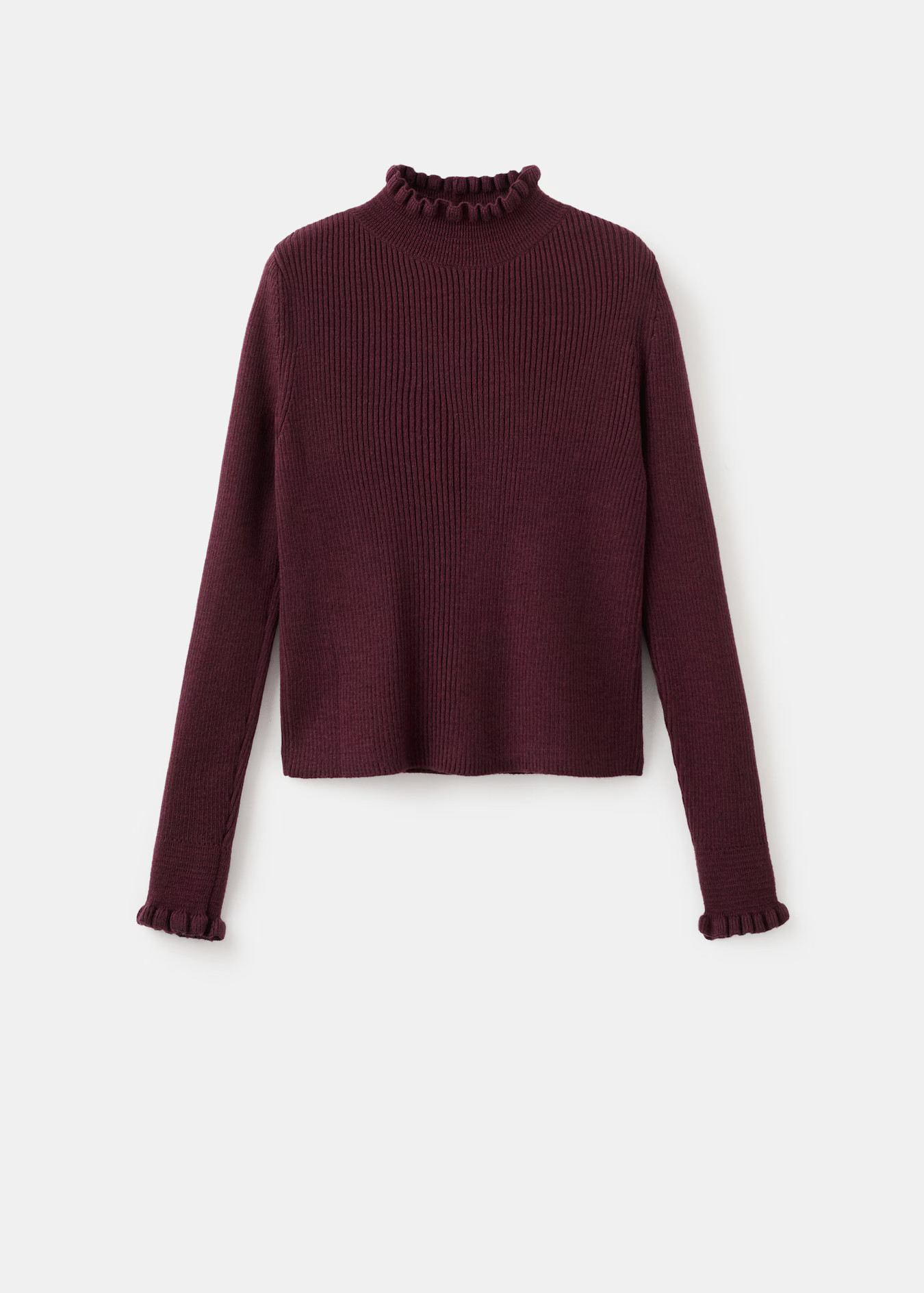 Ribbed sweater with scalloped finishes - Women | MANGO USA | Mango (US/MX/AU)