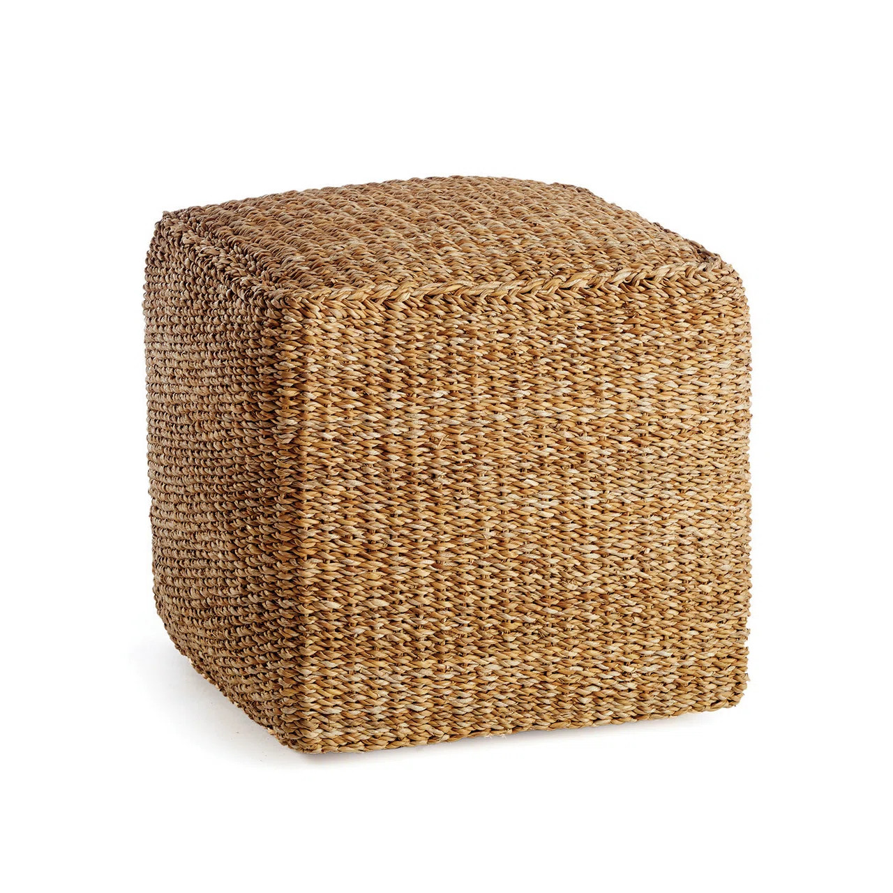 Charton Seagrass Square Pouf | Birch Lane