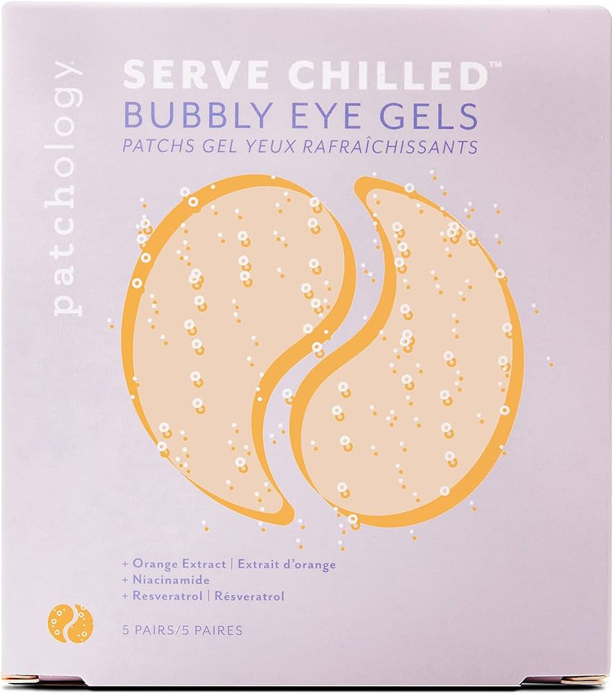 Patchology Serve Chilled Bubbly Eye Gels with Niacinamide, Hydrating Under Eye Patches with Niaci... | Amazon (US)