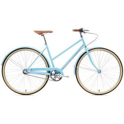 State Bicycle Co. Adult Bicycle City Bike  - Azure 3-Speed | 29" Wheel Height | Medium 48 cm (Rid... | Target