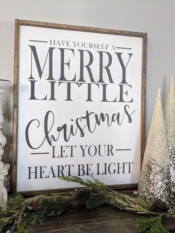 Have Yourself a Merry Little Christmas Farmhouse Sign | Etsy | Etsy (US)