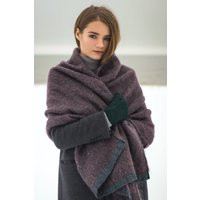 Oversized Blanket Scarf, Chunky Mohair Wool Shawl, Hand Loomed Women's Wrap, Handwoven Alpaca Weaved | Etsy (US)