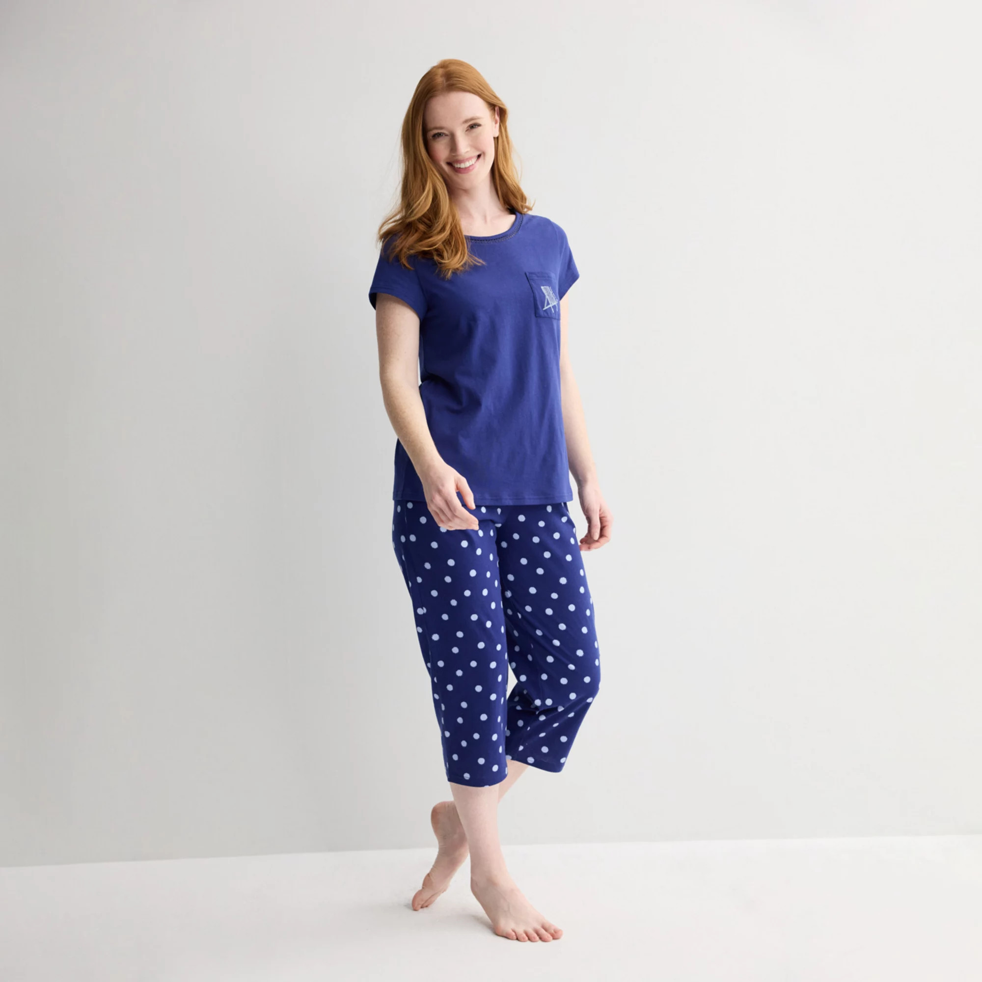 Get ready for cozy nights with the Croft & Barrow capri pajama set, designed to bring a smile dur... | Kohl's