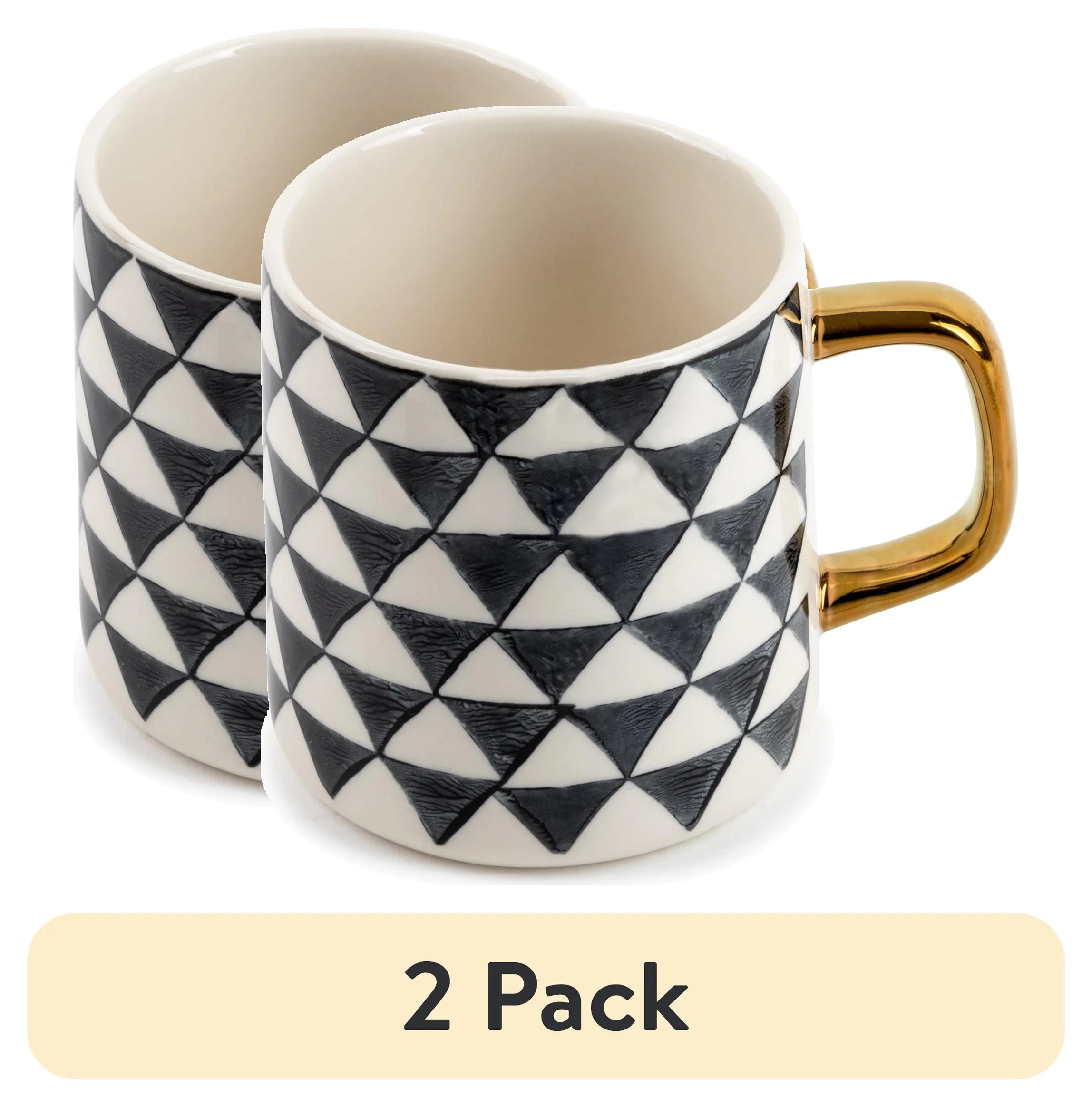 (2 pack) Thyme & Table Stoneware Mug, Medallion | Walmart (US)