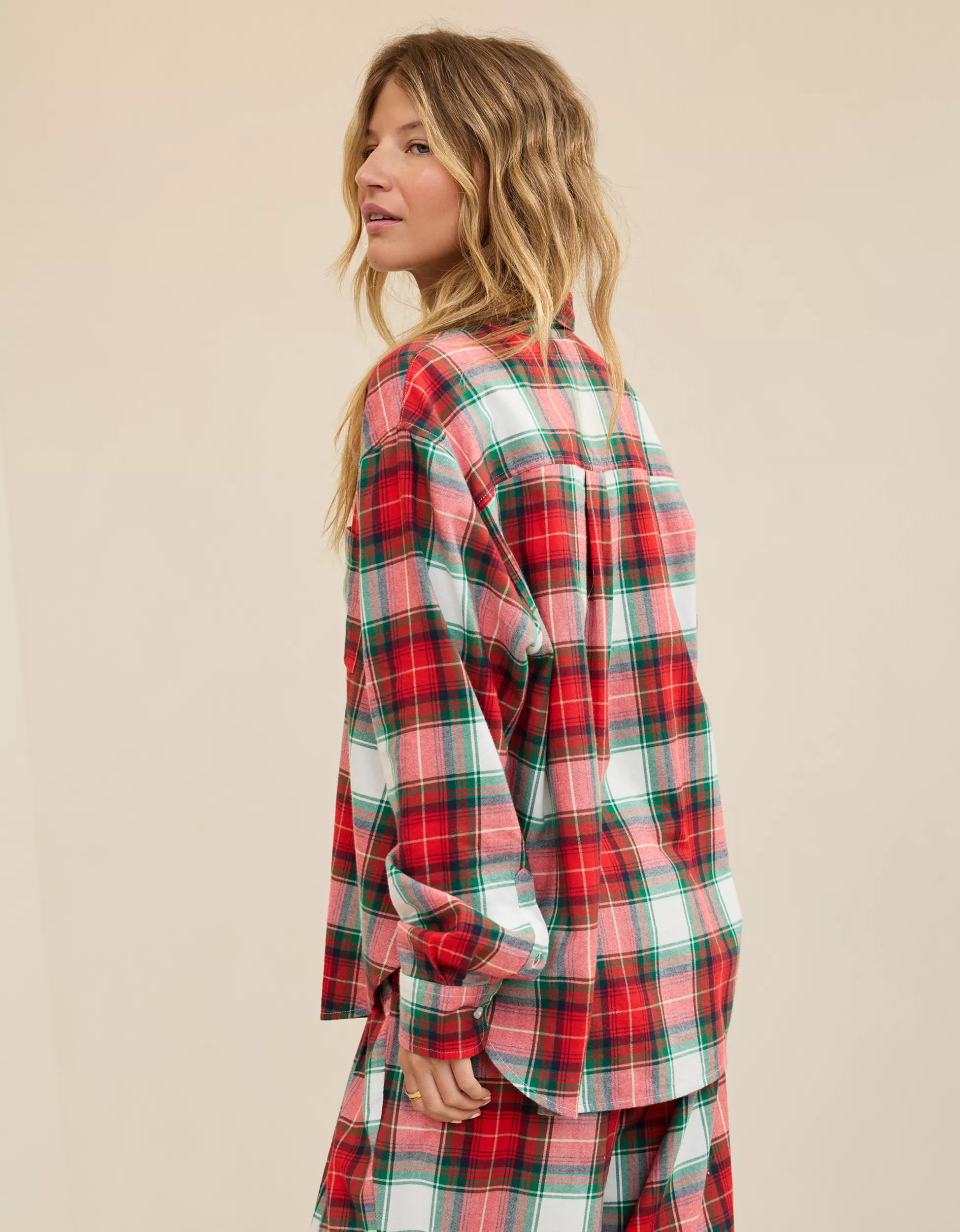 Aerie Flannel Pajama Shirt | Aerie