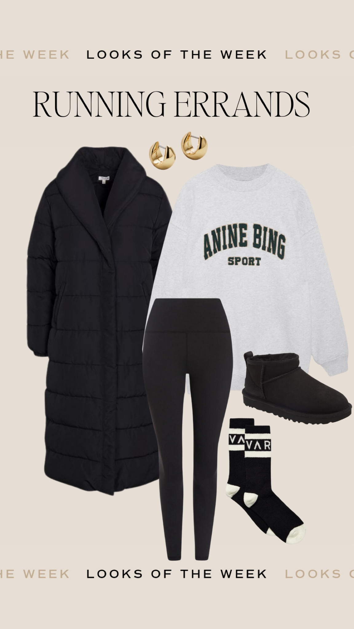 Casual winter outfit - puffer coat is on major sale!