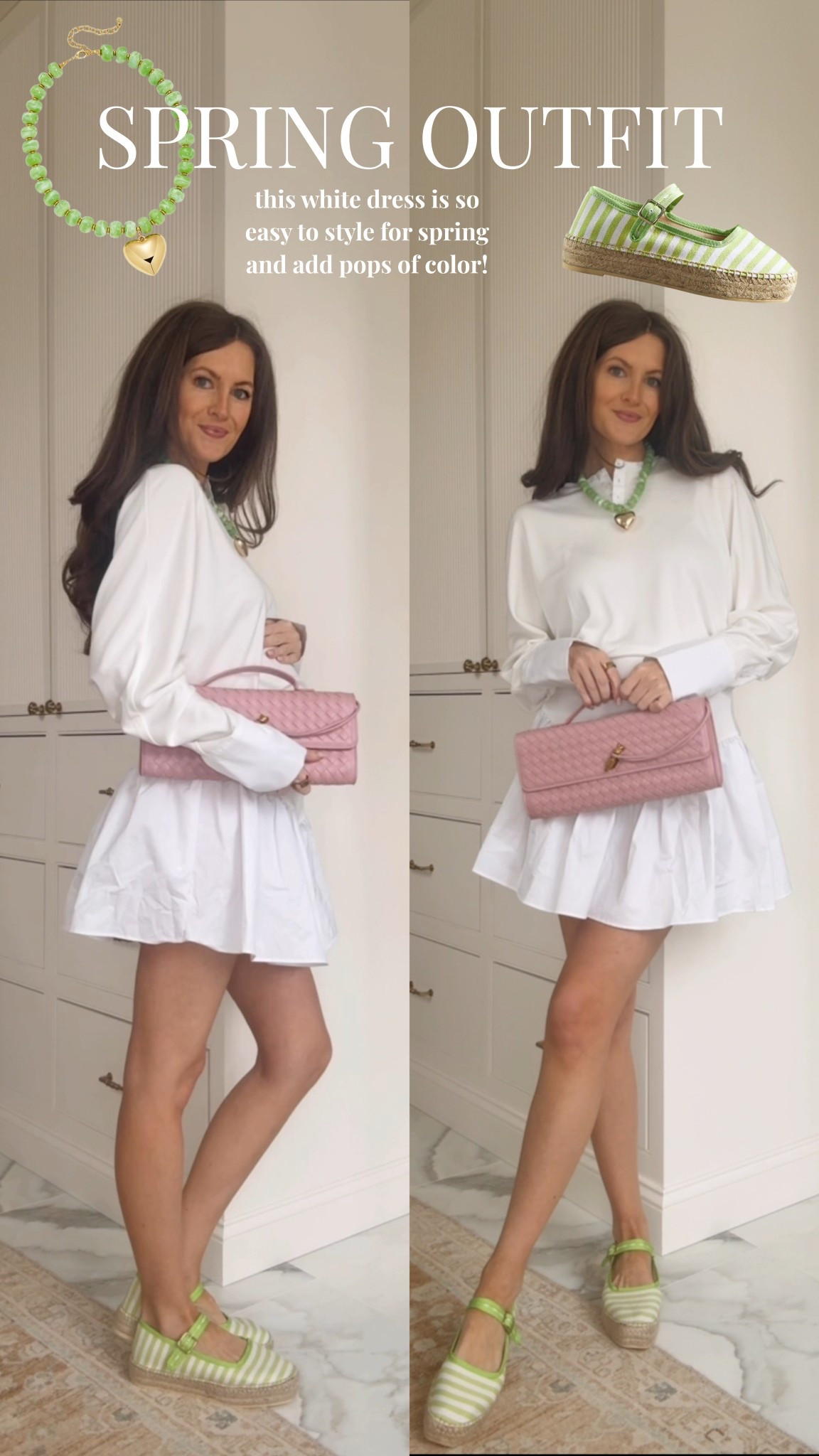 What I wore today! Flattering white dress (even with a bump!) and pops of green 💚

Anthropologie, spring outfit inspo, Amazon necklace, Amazon accessories 

#LTKgrwm #LTKBump #LTKootd