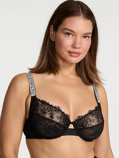 Very Sexy Fabulous By Shine Strap Lace Unlined Full-Cup Bra, Black, 38G - Women's Bras - Victoria's Secret | Victoria's Secret (US / CA )