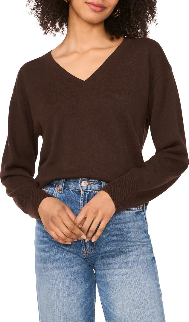 Vince Camuto Long Sleeve V-Neck Sweater | Nordstrom | Nordstrom