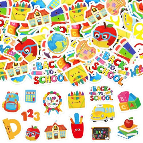 300Pcs Back to School Foam Stickers, Colorful Self-Adhesive First Day of School Stickers Campus Themed Decals Sticker Decorations for Back to School Classroom DIY Art Craft Party Favor Supplies | Amazon (US)