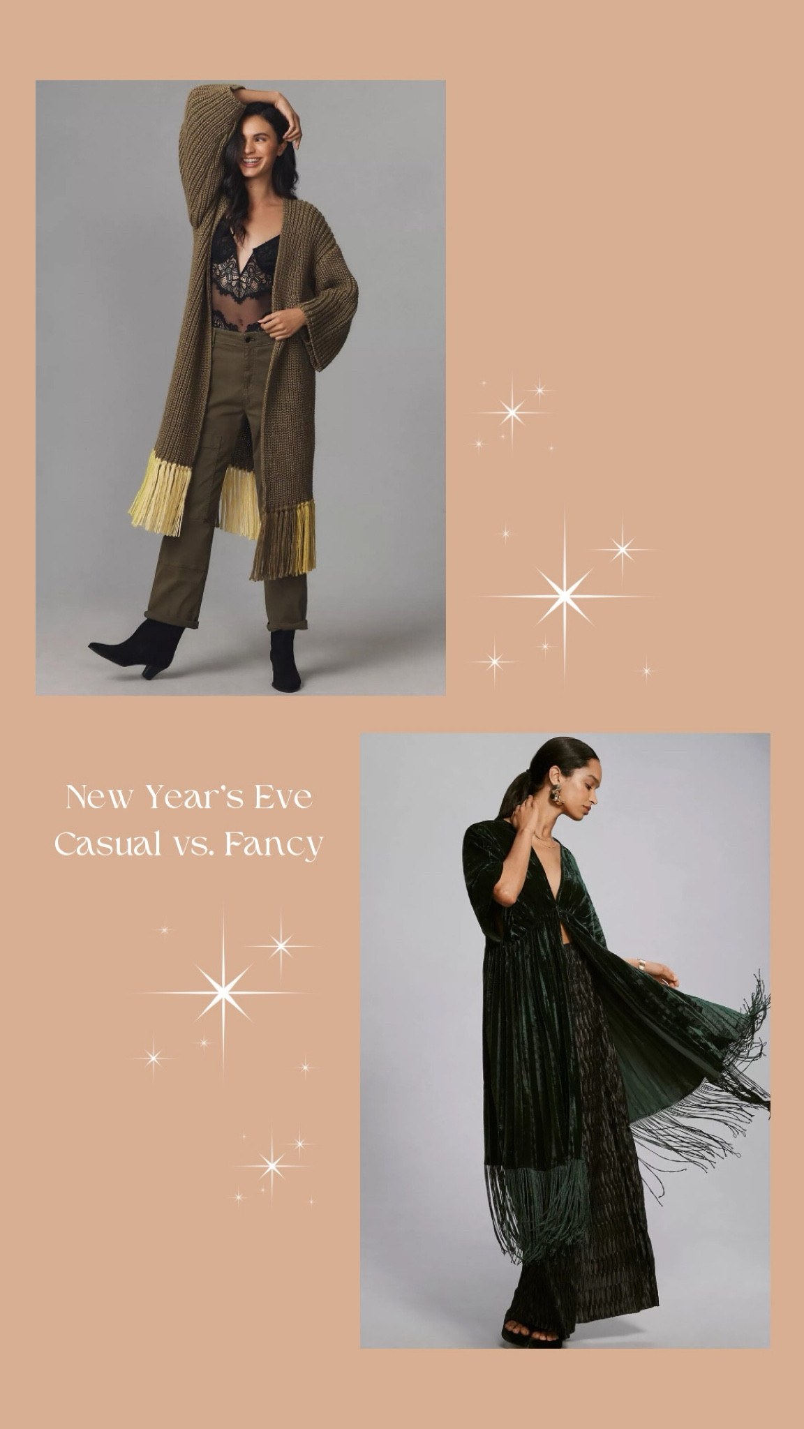 Two solid new years options, whether you’ll be going for low key vibes or getting dressed up! I own and love both of these pieces - so versatile!

#LTKSeasonal #LTKsalealert #LTKHoliday
