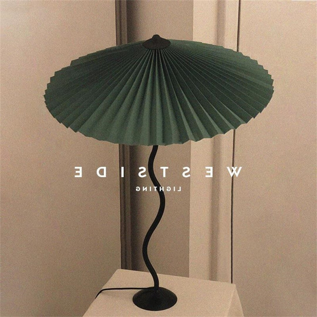 Origami Shade Oriental Nordic Home Decor, Japanese Retro Wavy Pleated Umbrella Lamp, Vintage Mush... | Etsy (US)