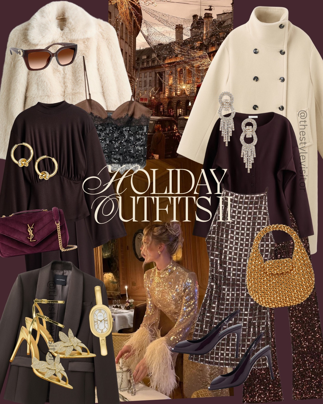 Holiday events = solved ✨ From Christmas brunch to formal dinners, theatre nights, engagement parties and company drinks with a DJ 🍷🎶 ✨🖤

Like this post to save it to your favourite folder and come back later to shop.

holiday outfit ideas, festive outfits, christmas dinner outfit, holiday party look, chocolate brown outfit, faux fur coat, sequin top, elegant trousers, winter party outfit, christmas brunch outfit, theatre night outfit, engagement party look, company drinks outfit, gold jewellery, statement heels, festive accessories, winter chic style, neutral winter outfit, classy holiday looks, evening outfit inspiration 🎄✨

#LTKSeasonal #LTKHoliday