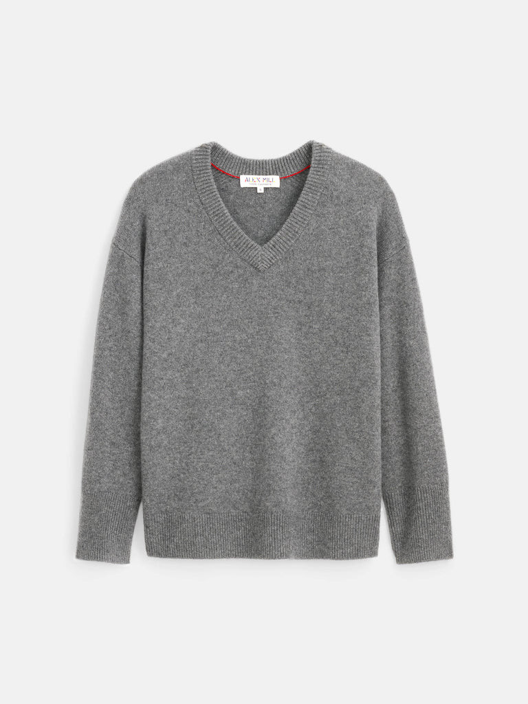 Rowan V-Neck Sweater In Cashmere | Alex Mill