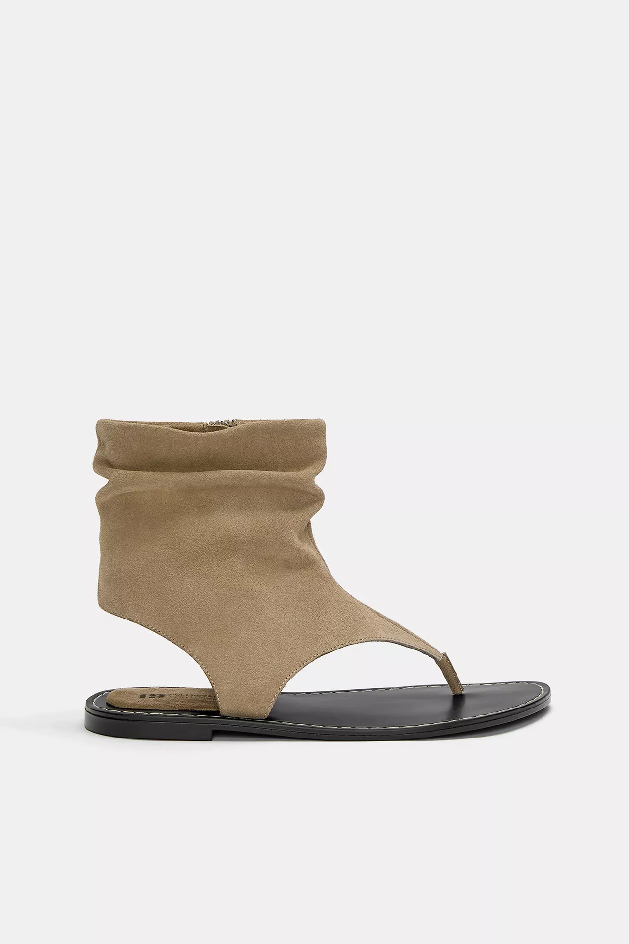 Leather boot-style sandals | PULL and BEAR UK