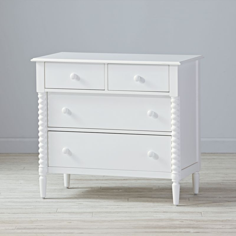 Kids Jenny Lind 4-Drawer White Dresser | Crate & Barrel
