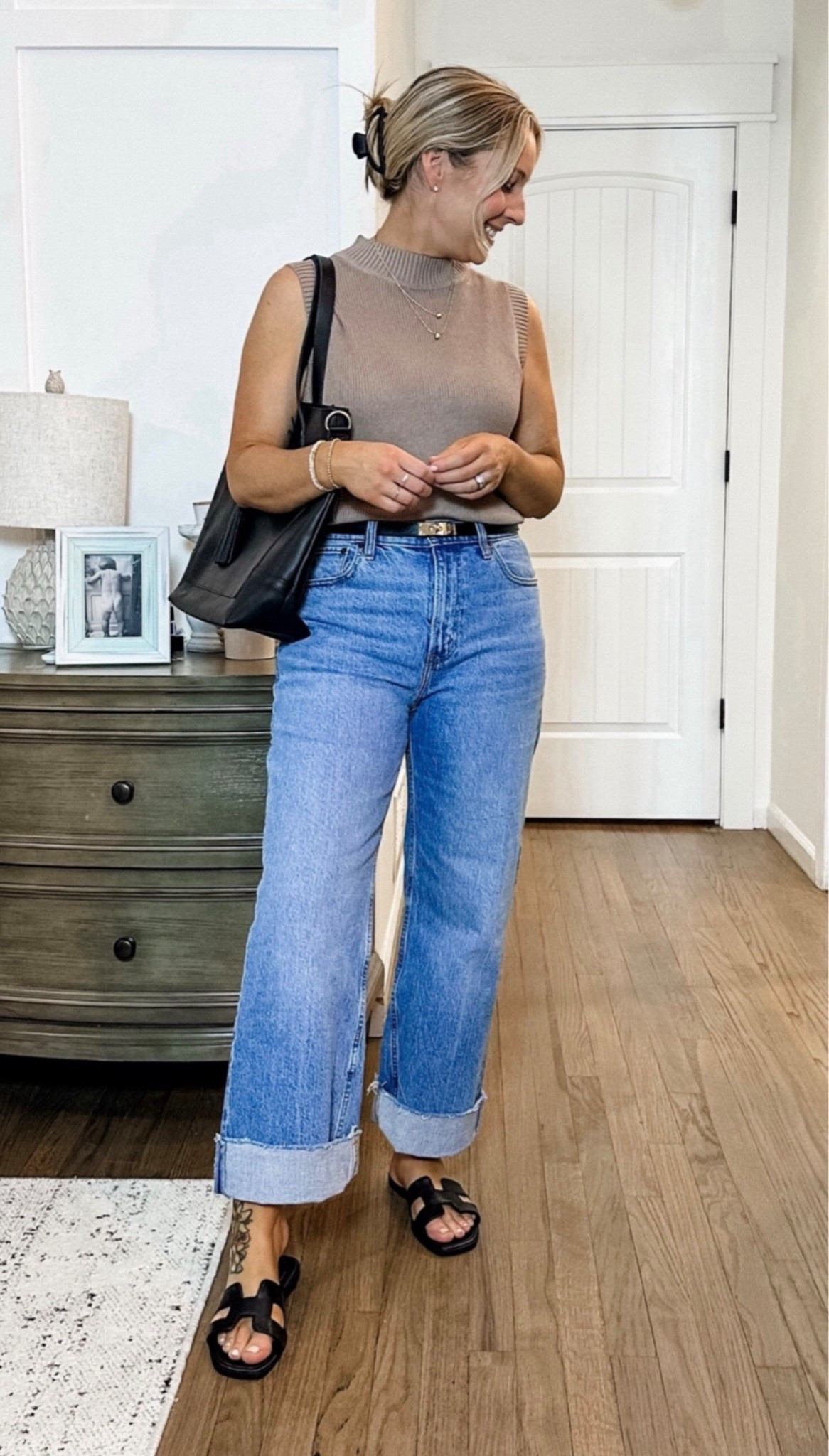 A most loved outfit and the jeans are on sale!!! @abercrombie 
Medium sweater and 29 jeans in regular. I cuffed them! 

#LTKPetite #LTKMidsize #LTKSpringSale