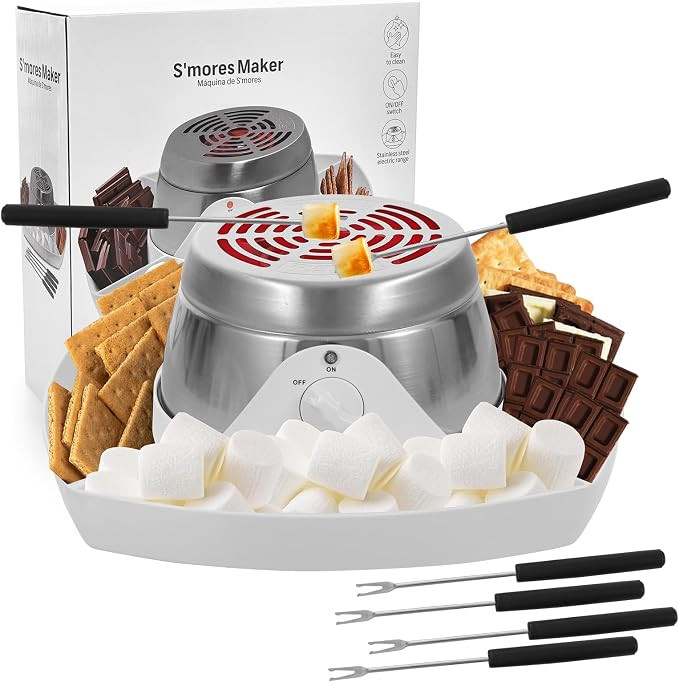 Smores Maker Tabletop Indoor Kit Smores Kit Indoor Smore Maker Tabletop Smores Maker Flameless El... | Amazon (US)