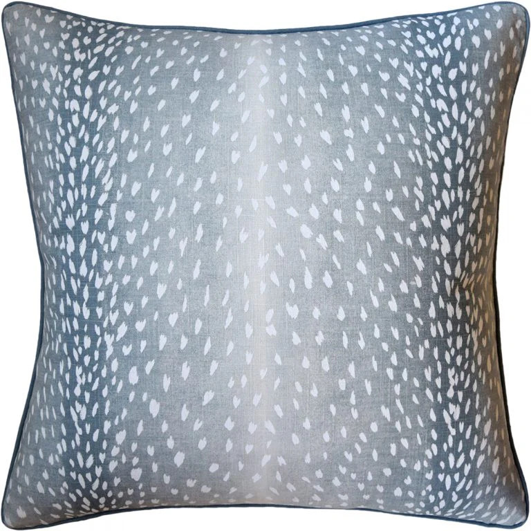 Antelope Pale Blue Aqua Pillow | The Enchanted Home