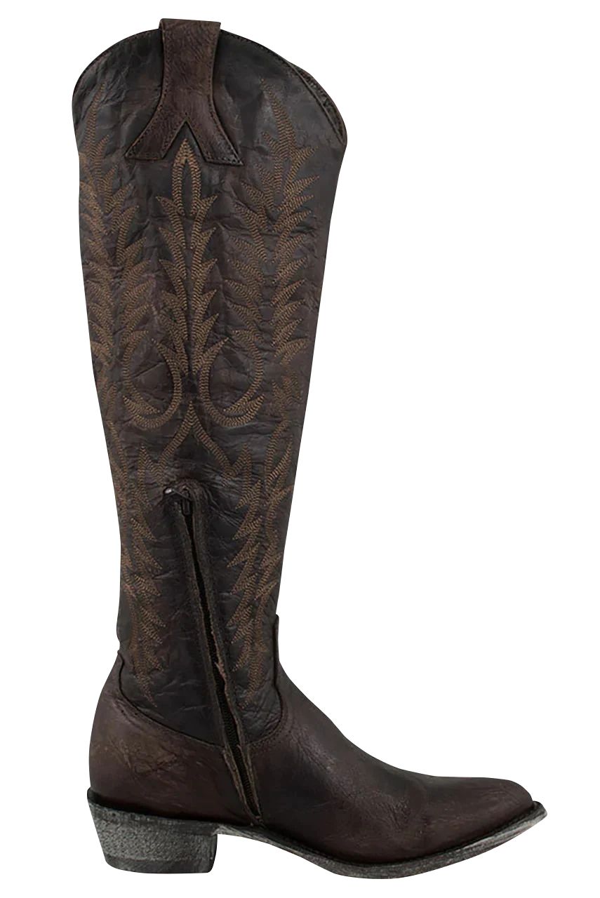 Old Gringo Women's Chocolate Razz Mayra Round Toe Cowgirl Boots | Pinto Ranch | Pinto Ranch