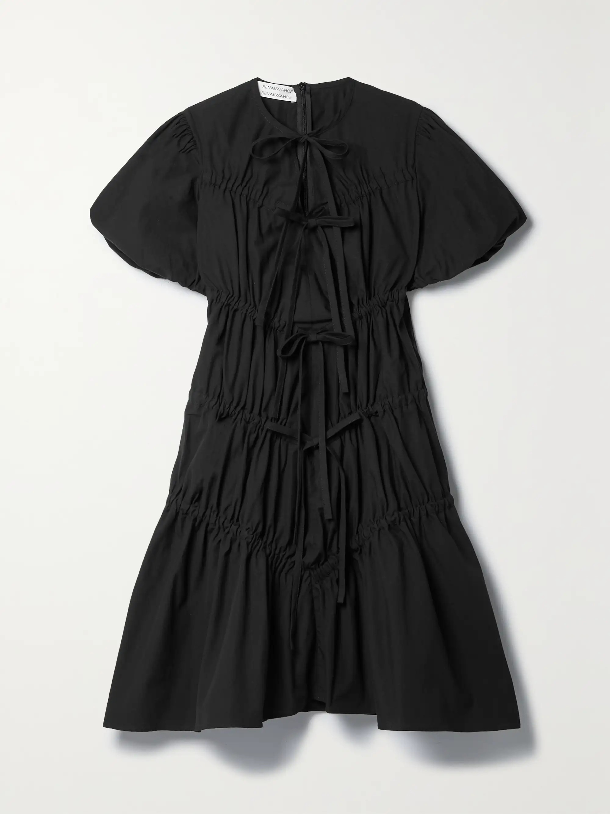 Crimes gathered cotton-poplin dress | NET-A-PORTER (US)