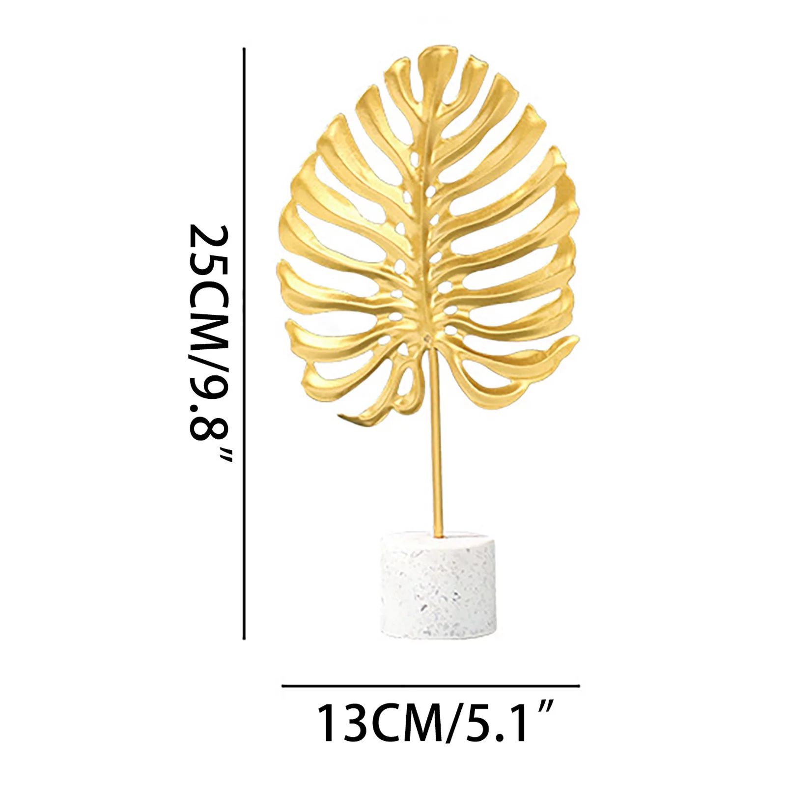 Nordic Metal Turtle Leaf Furnishing Gold Leaf Crafts Desktop Abstract Sculpturehouse decorations ... | Walmart (US)