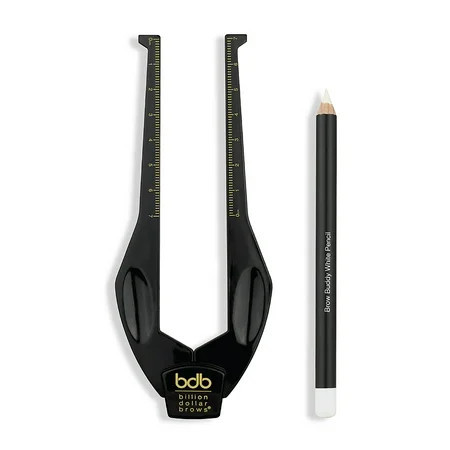 bdb Brow Buddy® – Patented Pro Eyebrow Mapping & Shaping Kit with White Pencil | Walmart (US)