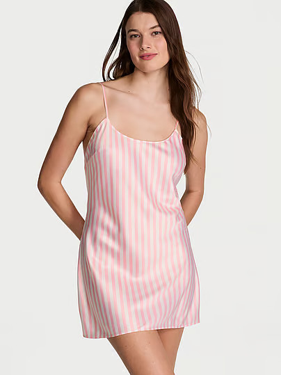 Heritage Stripe Satin Mini Slip, Print, Xxl - Women's Slips - Victoria's Secret | Victoria's Secret (US / CA )
